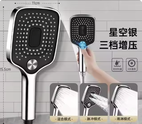Supercharge Rain Shower Head - Indulge in a spa-like shower