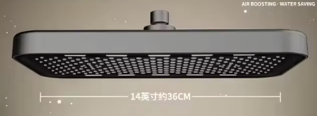 Supercharge Rain Shower Head - Indulge in a spa-like shower